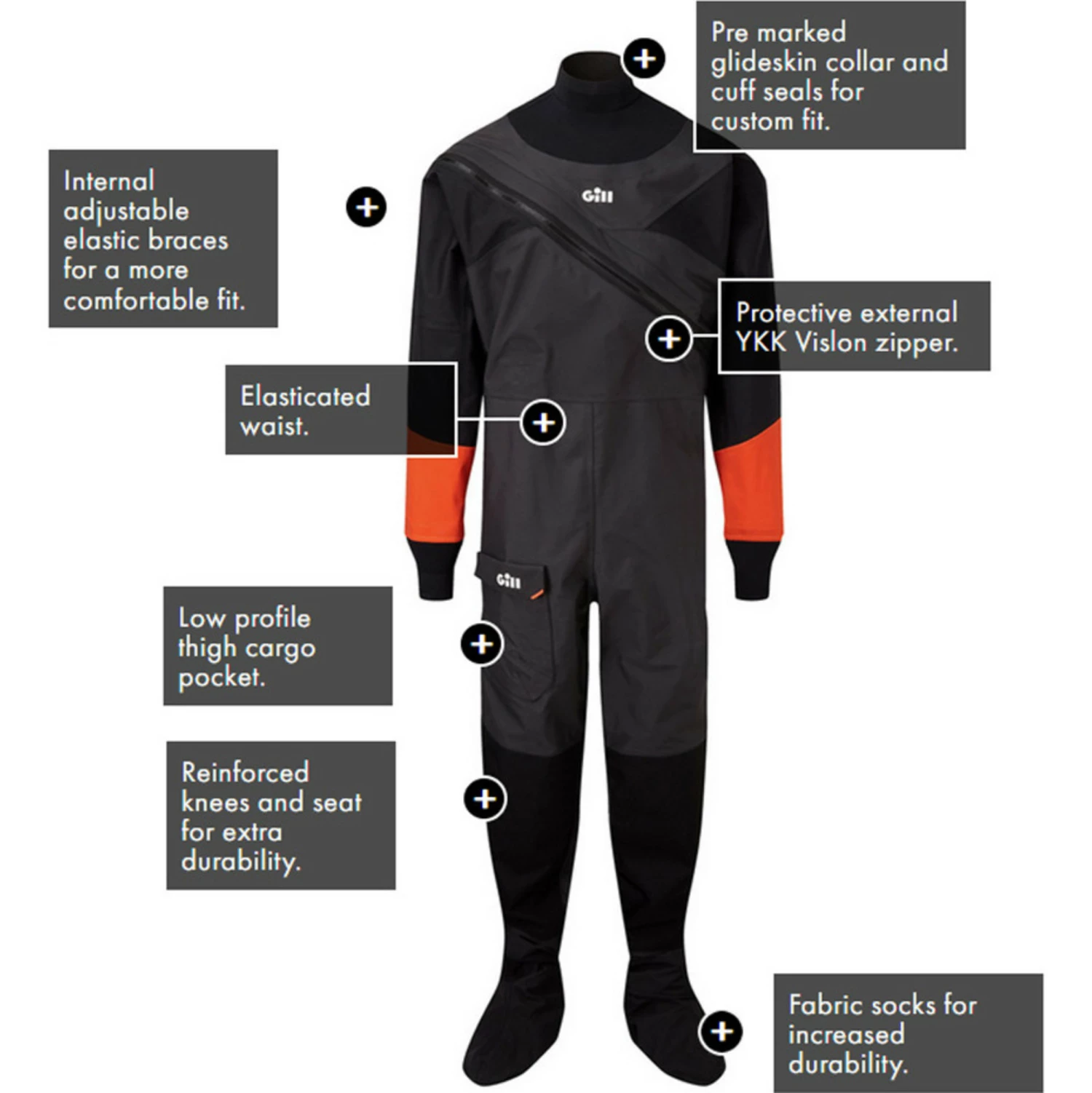 GILL Dinghy Drysuit 4 GILL Dinghy Drysuit - Image 2
