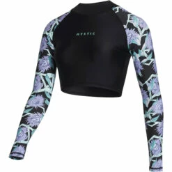 Mystic Womens Jayde Long Sleeve Crop Rash Vest