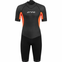 ORCA Mens Vitalis Back Zip Open Water Swim Shorty Wetsuit