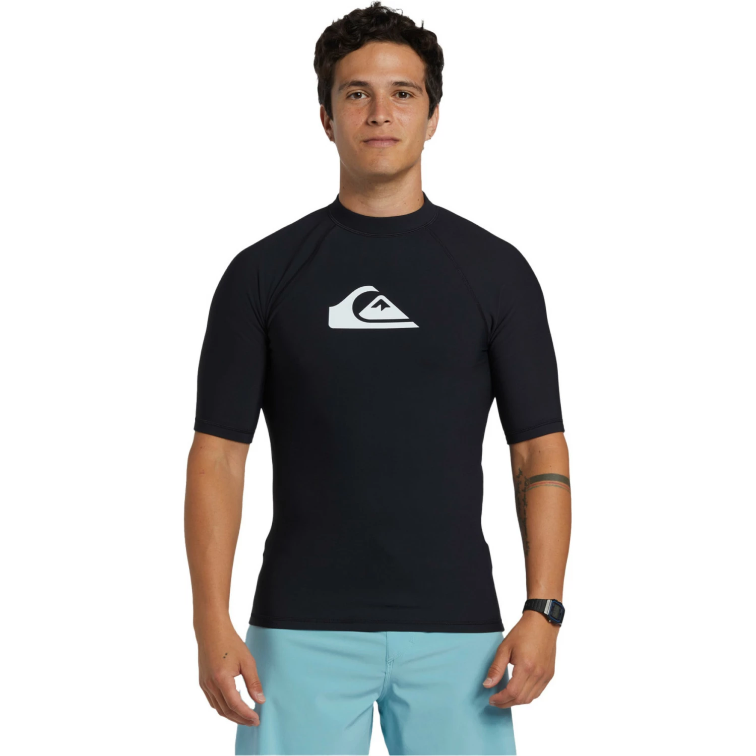 Quiksilver Mens Heater Short Sleeve Rash Vest 3 Quiksilver Mens Heater Short Sleeve Rash Vest
