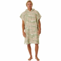 Rip Curl Mens Combo Hooded Towel Changing Robe / Poncho