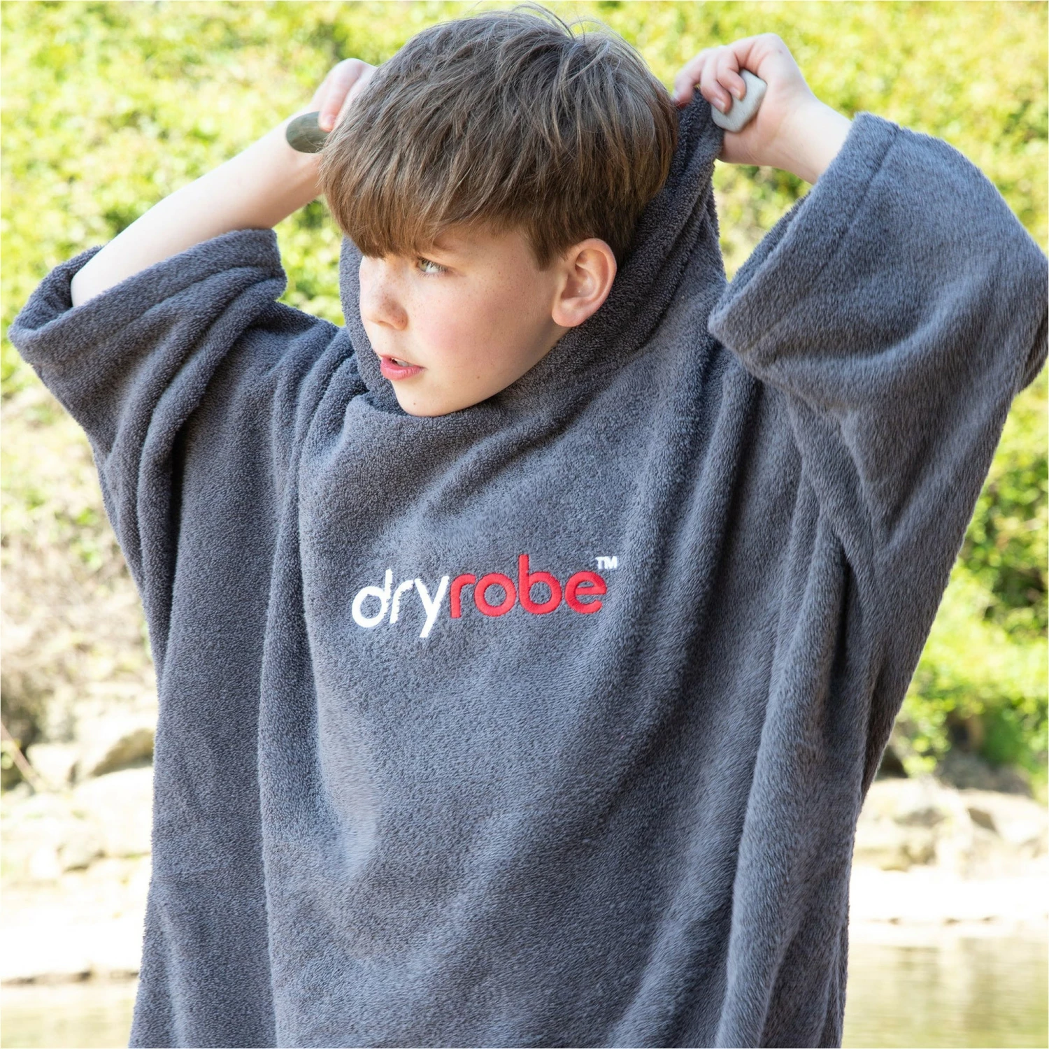 Junior Organic Cotton Hooded Towel Change Robe 10 Junior Organic Cotton Hooded Towel Change Robe - Image 8