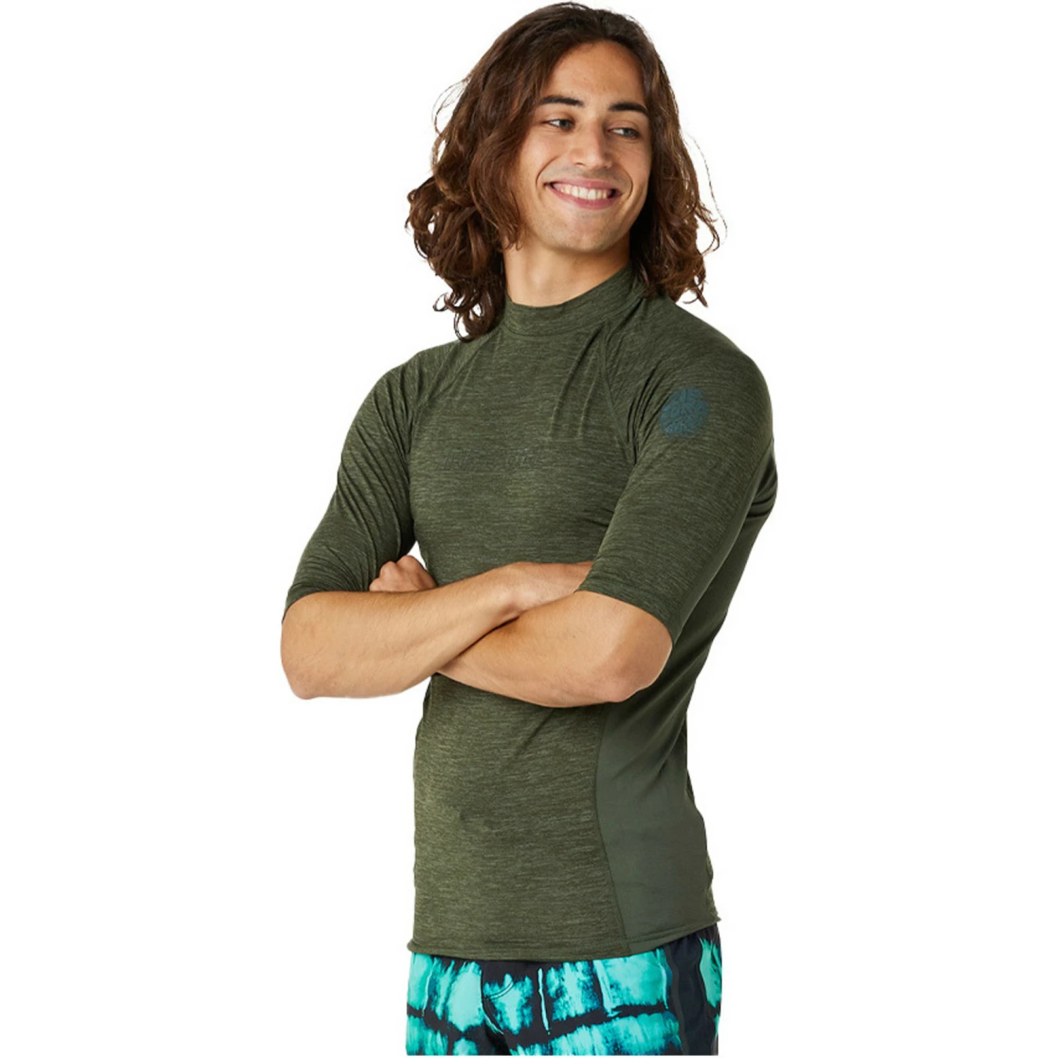 Rip Curl Mens Dawn Patrol UPF Performance Short Sleeve Rash Vest 5 Rip Curl Mens Dawn Patrol UPF Performance Short Sleeve Rash Vest - Image 3