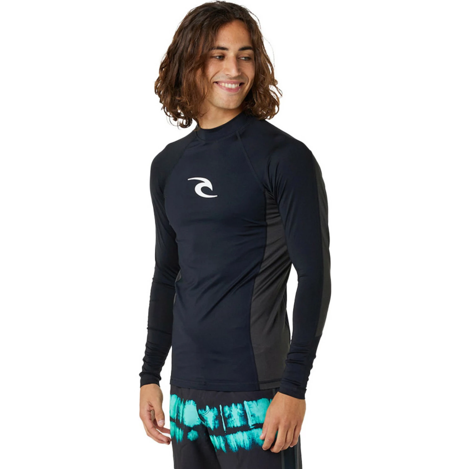 Rip Curl Mens Waves UPF Performance Long Sleeve Rash Vest 4 Rip Curl Mens Waves UPF Performance Long Sleeve Rash Vest - Image 2