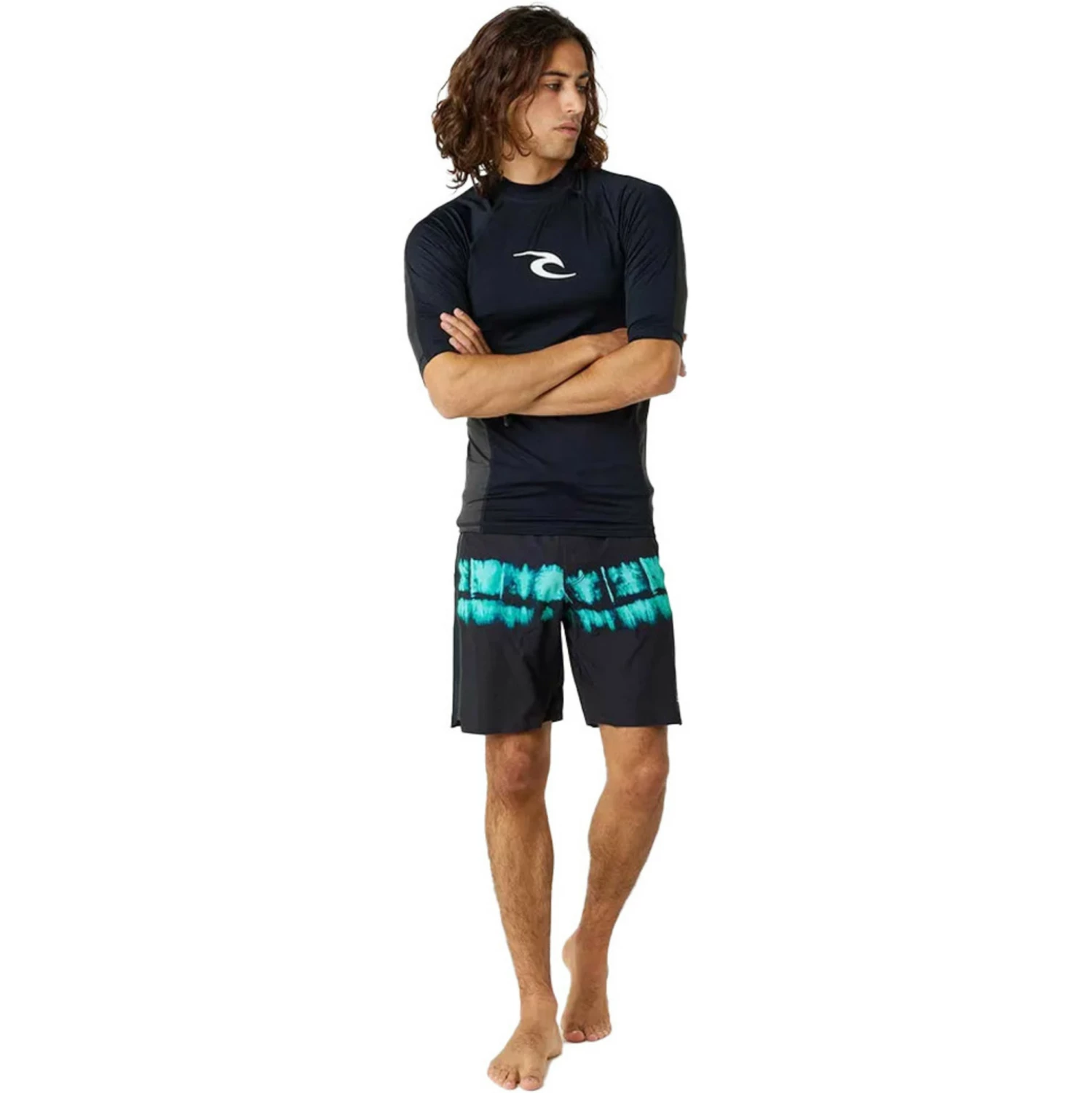 Rip Curl Mens Waves UPF Performance Short Sleeve Rash Vest 5 Rip Curl Mens Waves UPF Performance Short Sleeve Rash Vest - Image 3