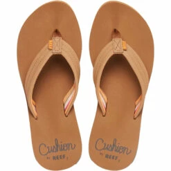 Reef Womens Cushion Breeze Flip Flops -Surf Sales Shop 44962 202320Reef20Womens20Cushion20Breeze20Flip20Flops20CJ018420 20Tan2020Smoothie20front.2000x2000