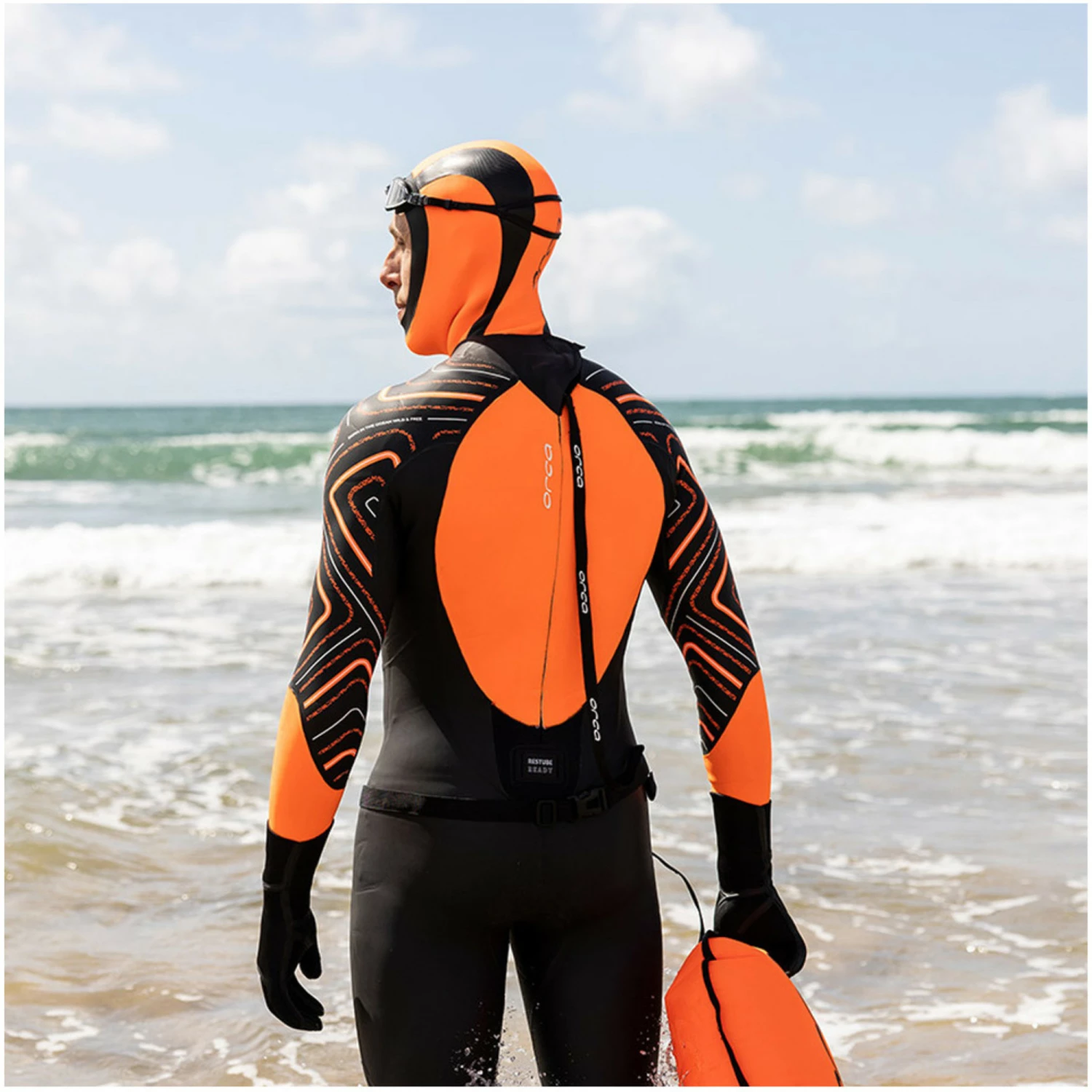 ORCA Hi-Vis Neoprene Swim Hood 7 ORCA Hi-Vis Neoprene Swim Hood - Image 5