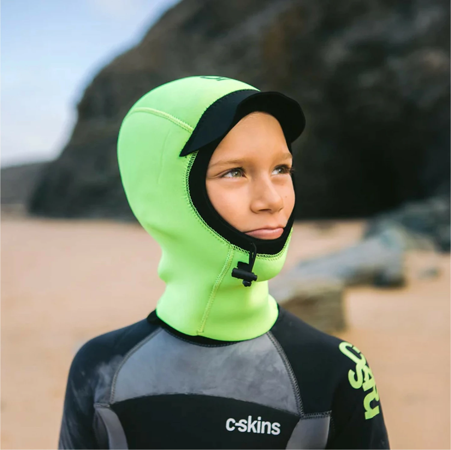 Junior Wired 2mm Neoprene Wetsuit Hood 4 Junior Wired 2mm Neoprene Wetsuit Hood - Image 2