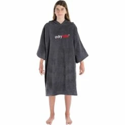 Surf Sales Shop -Surf Sales Shop Dryrobe Kids Organic Cotton Towel Robe Slate Grey 1.2000x2000