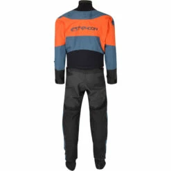 Typhoon Multisport 5 Rapid Drysuit With Convenience Zip & Underfleece -Surf Sales Shop Typhoon Mens Multisport 5 Rapid Drysuit 100181 Tea Orange Back.2000x2000