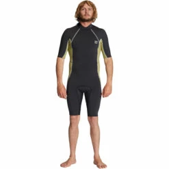 Billabong Mens Absolute 2/2mm Back Zip Shorty Wetsuit